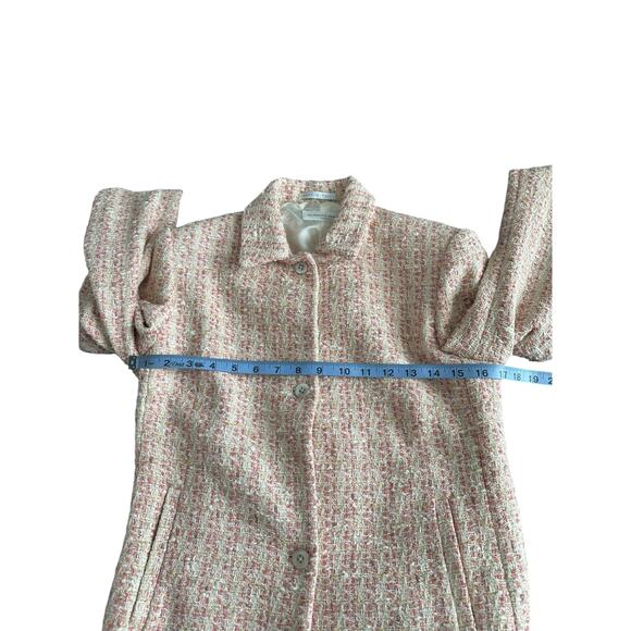 Bernard Zins Blazer Pink Tweed Twee‎ Office Work Career Business Size 4 - Picture 11 of 13